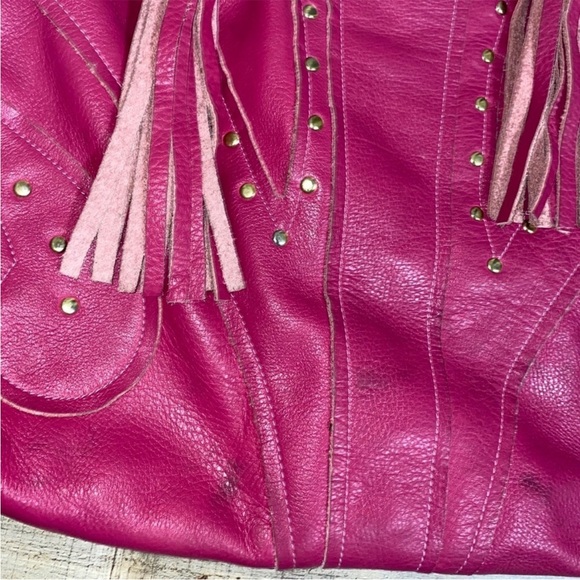 Le Bulga Pink All Leather Large Hobo - Picture 12 of 15